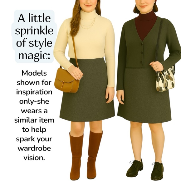 Old Navy Wool Blend Low Waist Skirt Size 4 - Picture 2 of 16